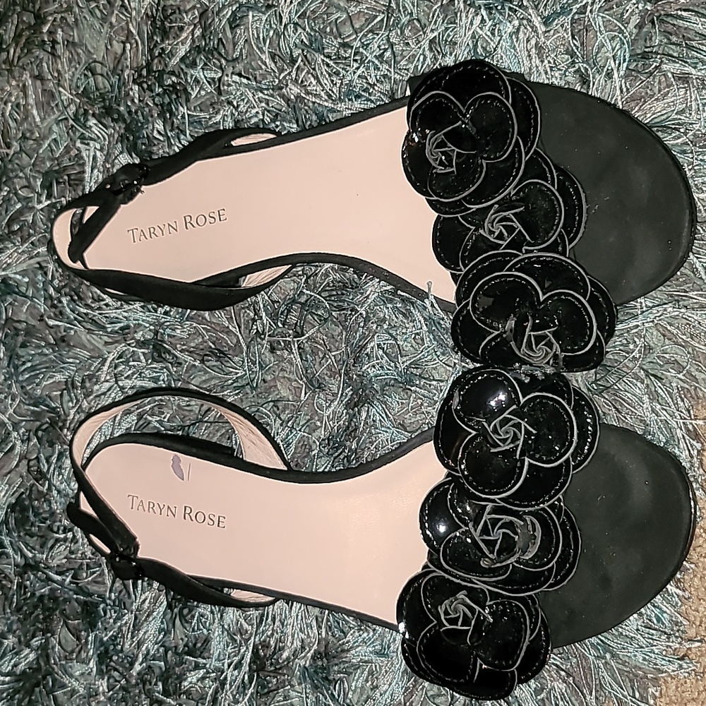 Ida Flower Flat Slingback Sandal